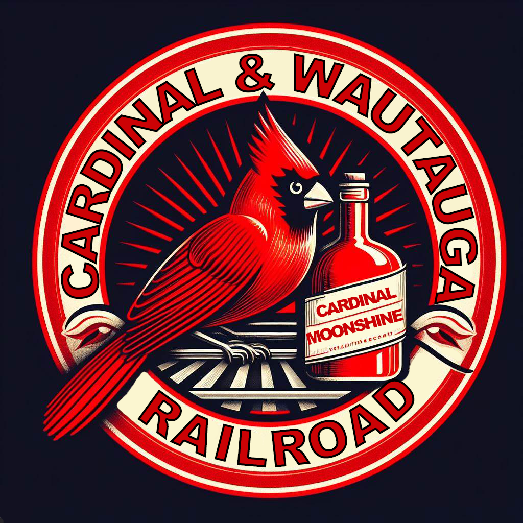 Cardinal & Wautauga Railroad logo